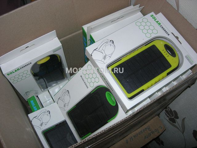 Внешний аккумулятор на солнечной батарее Solar power bank 5000 mAh оптом